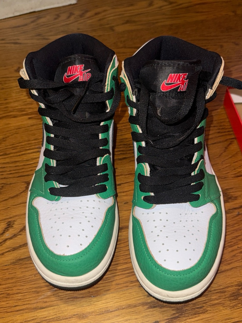 Nike Women’s High-Top Sneakers in Green and White
